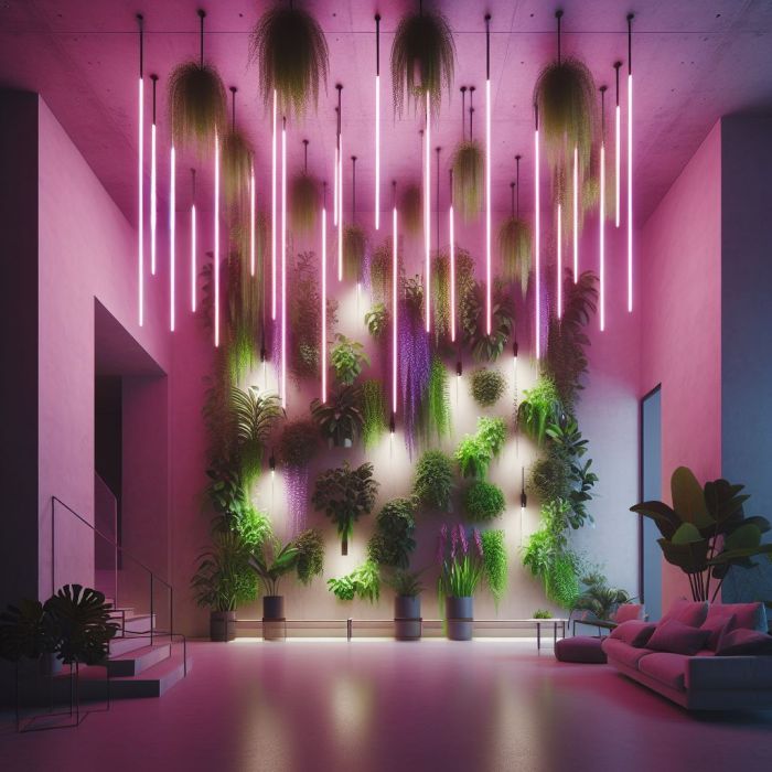 Fluorescent lights for indoor plants