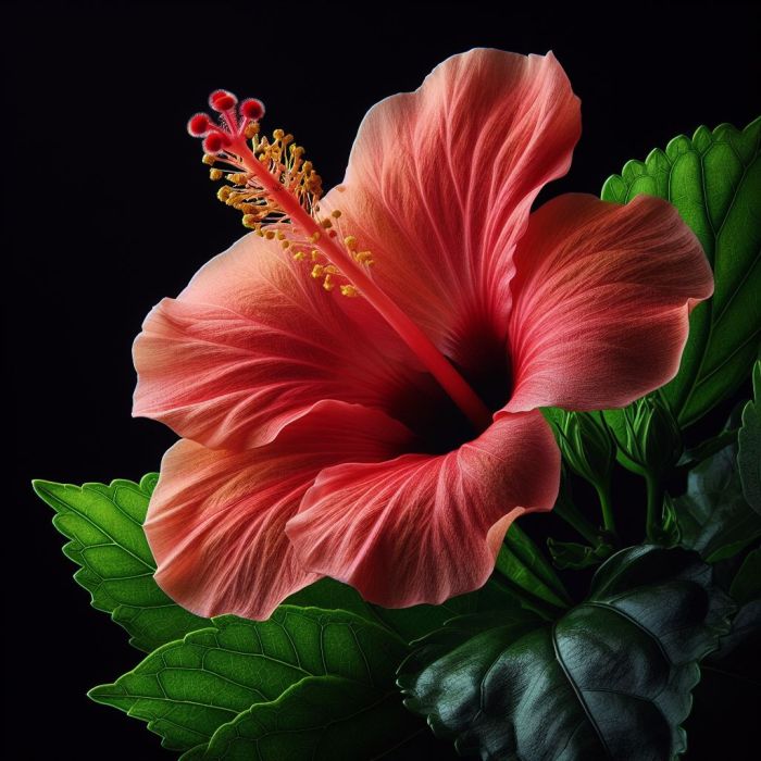 A close image of hibiscus flower