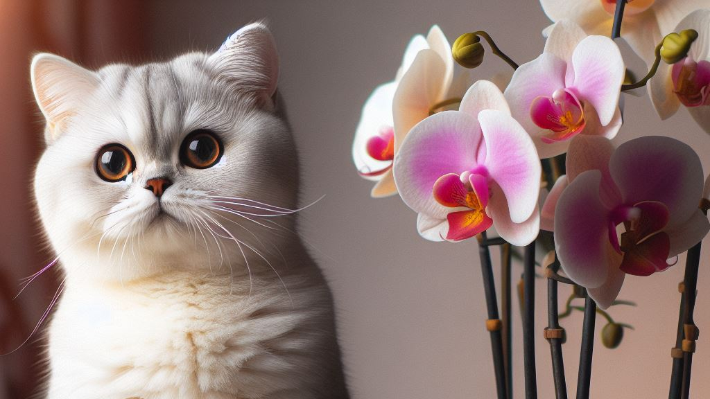 Are orchids toxic to cats