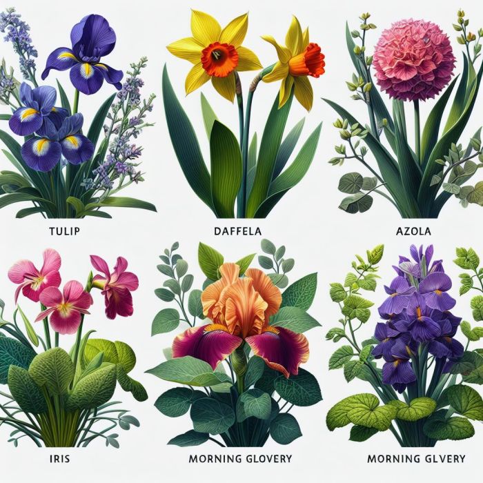 An infographic of plants