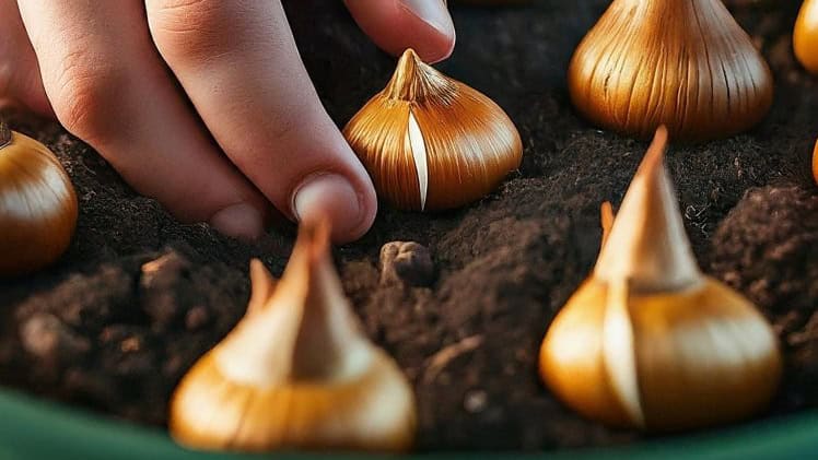 Plant bulbs in spring for summer flowers